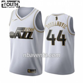 Camiseta Niños Utah Jazz Bojan Bogdanovic 44 2019-20 Nike Blanco Golden Edition Swingman